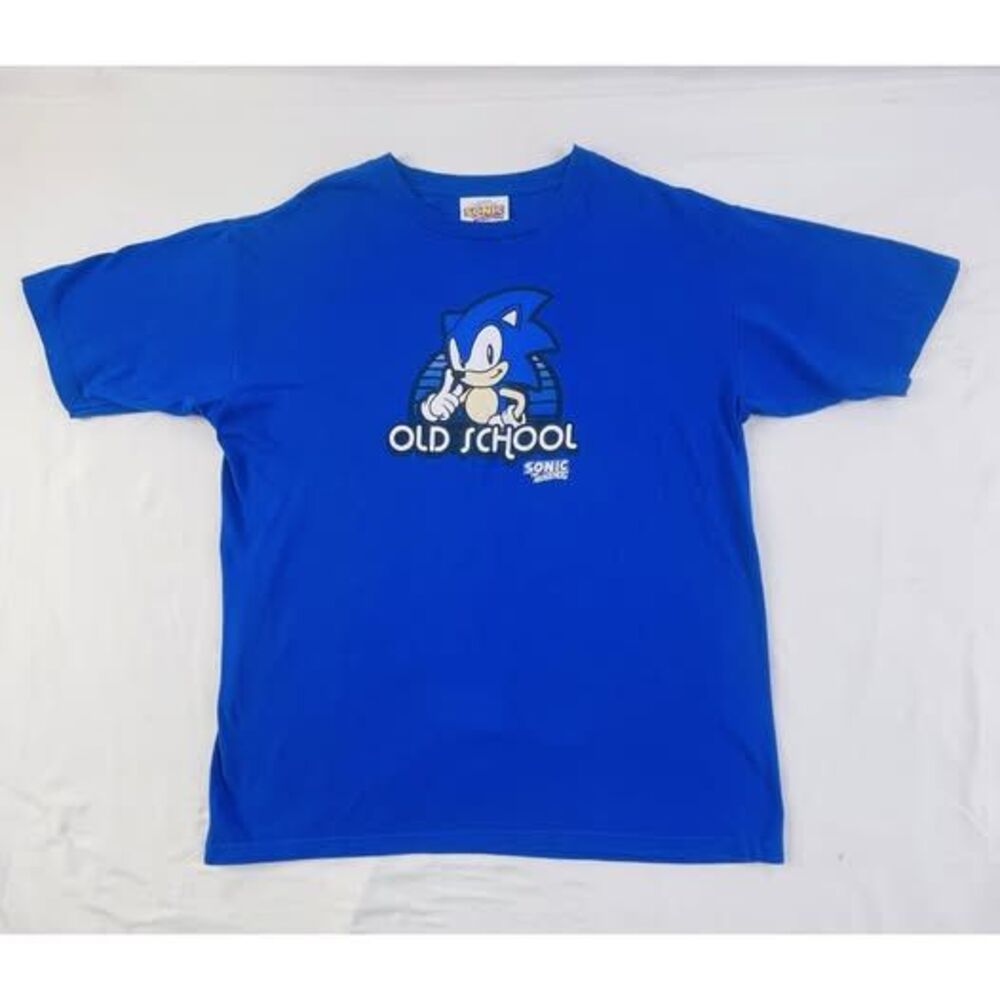 Mens Vtg SEGA Sonic The Hedgehog "Old School" Graphic T-Shirt Size Large